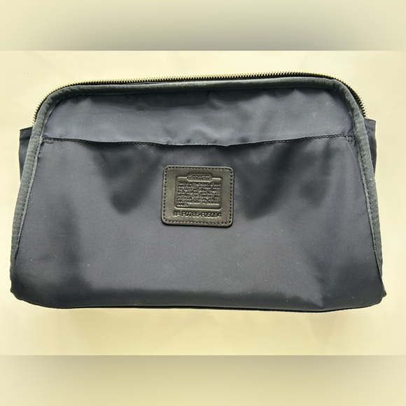 Vintage Coach Toiletry Bag Black Mini Signature C Jacquard - Picture 5 of 7
